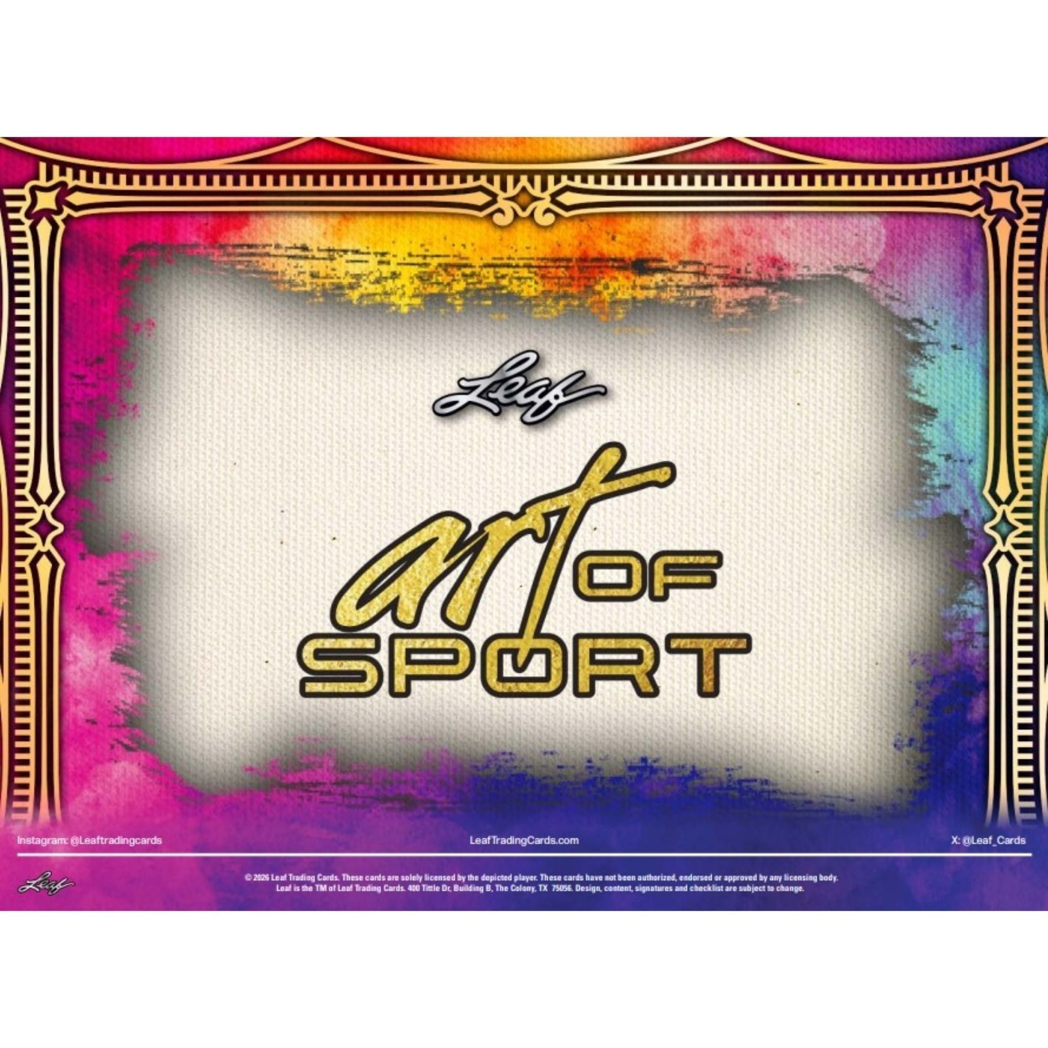2026 Leaf Art of Sport Hobby Box
