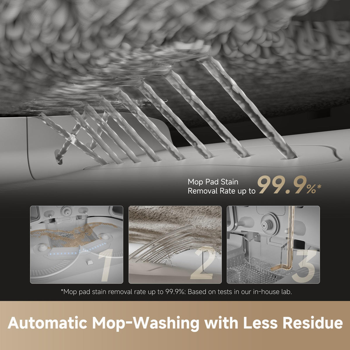 Dreame X50 Ultra Complete Robot Vacuum and Mop, 20,000Pa Suction, 6 cm Obstacle Clearance, Hot Water Mop Cleaning, White