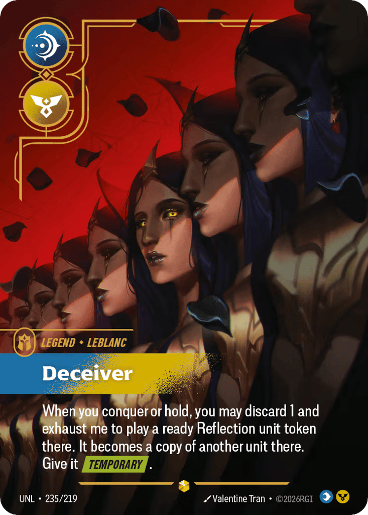 LeBlanc - Deceiver (Overnumbered) #235/219