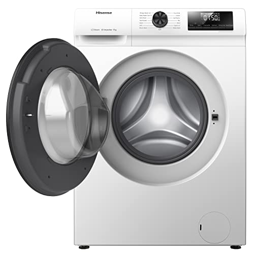 Freestanding Front Load Washing Machine – 6kg, Inverter Motor, 15 Programs, Quick & Steam Wash, 1200 RPM, White, Energy Class C