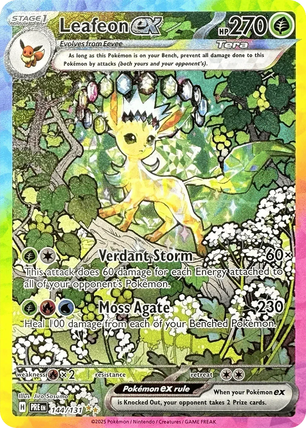 Leafeon ex 144/131 - Prismatic Evolutions - Holofoil
