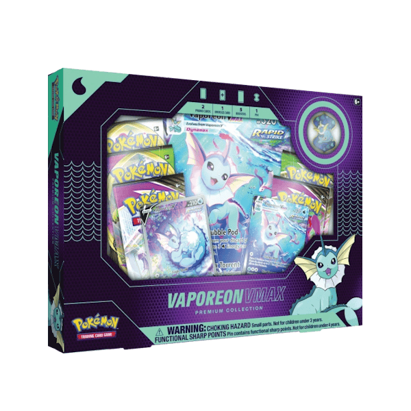 Pokémon: Premium Collection Box - Vaporeon VMAX (damaged packaging)