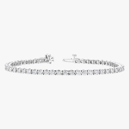 Diamond Tennis Bracelet — 18K Gold, VS Clarity Natural Diamonds